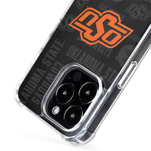 Oklahoma State University Split Jersey iPhone 14 Pro Max MagSafe Case