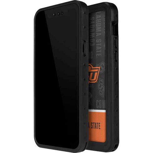 Oklahoma State University Split Jersey iPhone 14 Pro Max Waterproof Case