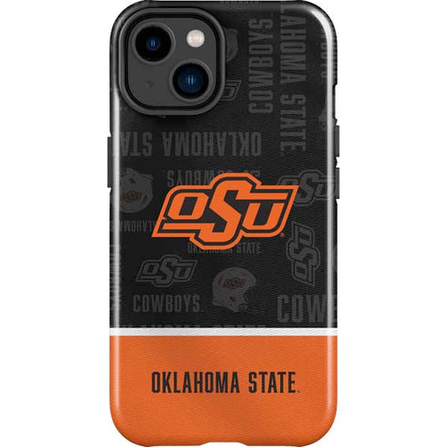Oklahoma State University Split Jersey iPhone 15 Impact Case