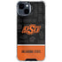 Oklahoma State University Split Jersey iPhone 15 Plus Clear Case