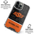 Oklahoma State University Split Jersey iPhone 15 Pro Clear Case