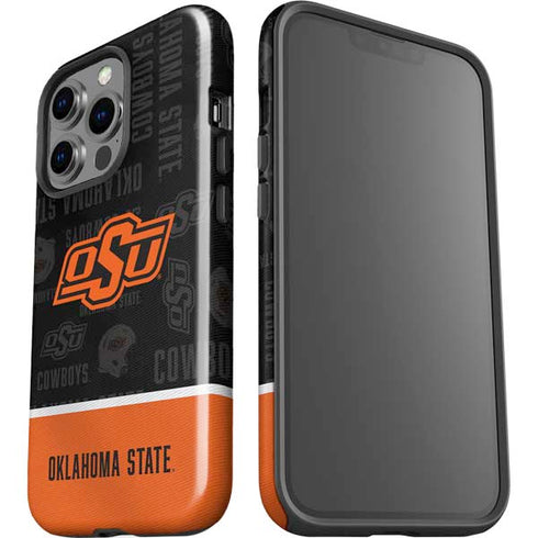 Oklahoma State University Split Jersey iPhone 15 Pro Impact Case