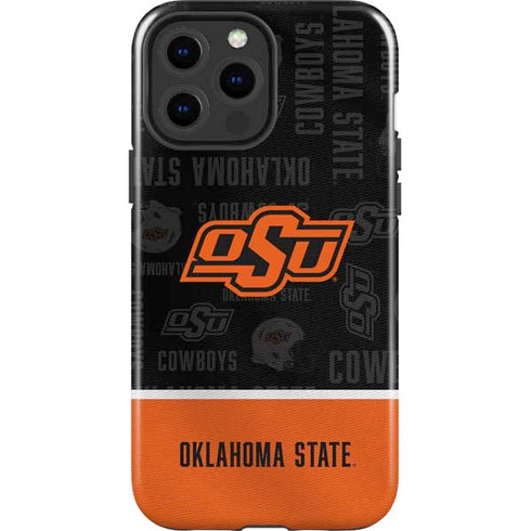 Oklahoma State University Split Jersey iPhone 15 Pro Max Impact Case