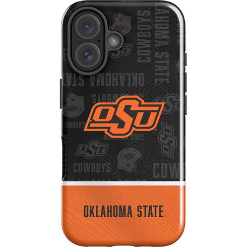 Oklahoma State University Split Jersey iPhone 16 Impact Case