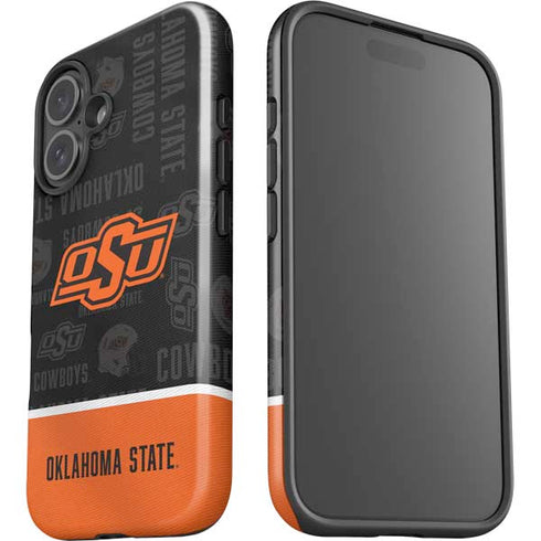 Oklahoma State University Split Jersey iPhone 16 Impact Case