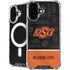 Oklahoma State University Split Jersey iPhone 16 MagSafe Case