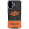 Oklahoma State University Split Jersey iPhone 16 Plus Clear Case