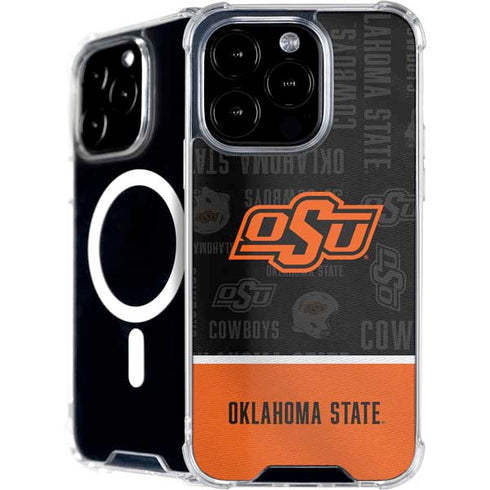 Oklahoma State University Split Jersey iPhone 16 Pro MagSafe Case