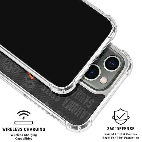 Oklahoma State University Split Jersey iPhone 16 Pro Max Clear Case