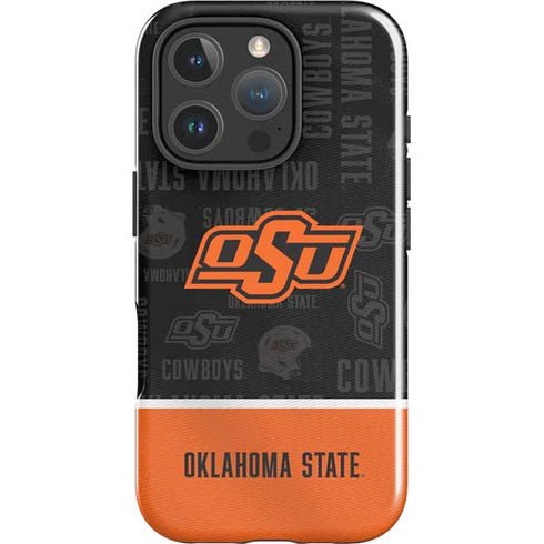 Oklahoma State University Split Jersey iPhone 16 Pro Max Impact Case