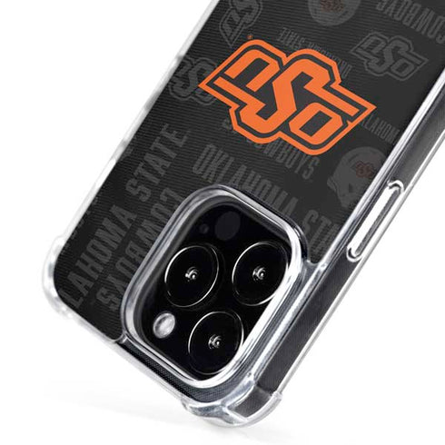 Oklahoma State University Split Jersey iPhone 16 Pro Max MagSafe Case