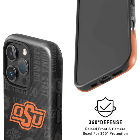 Oklahoma State University Split Jersey iPhone 16 Pro Max Magsafe Impact Case