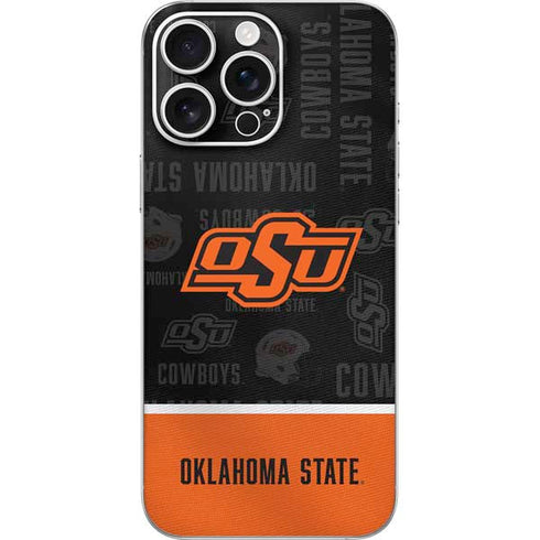 Oklahoma State University Split Jersey iPhone 16 Pro Max Skin