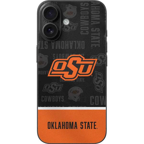 Oklahoma State University Split Jersey iPhone 16 Skin