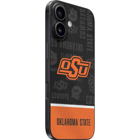 Oklahoma State University Split Jersey iPhone 16 Skin