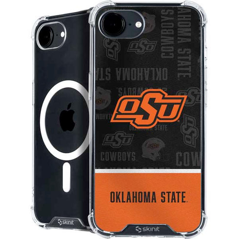 Oklahoma State University Split Jersey iPhone 16e MagSafe Case