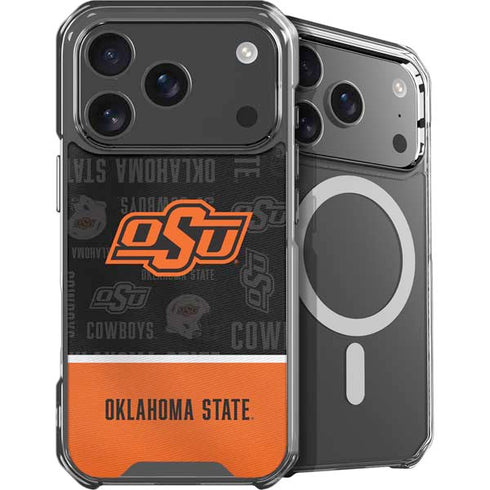 Oklahoma State University Split Jersey iPhone 18 Pro MagSafe Case
