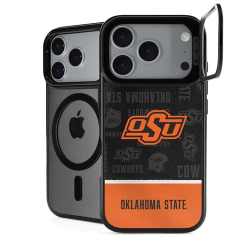 Oklahoma State University Split Jersey iPhone 18 Pro Max Kickstand Case