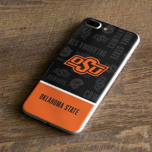 Oklahoma State University Split Jersey iPhone 8 Plus Skin