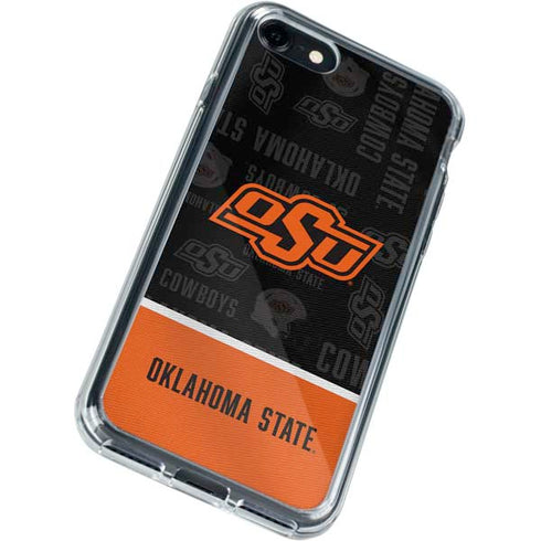 Oklahoma State University Split Jersey iPhone SE (2nd & 3rd Gen) Clear Case