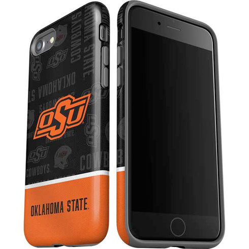 Oklahoma State University Split Jersey iPhone SE (2nd & 3rd Gen) Pro Case