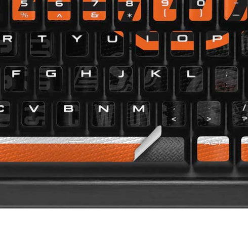 Oklahoma State University Split Jersey K95 RGB PLATINUM Mechanical Gaming Keyboard Skin