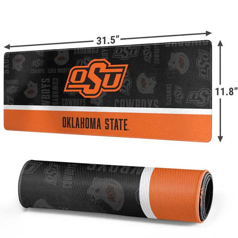 Oklahoma State University Split Jersey Gaming Mouse Pad