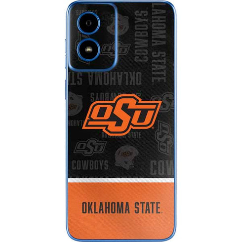 Oklahoma State University Split Jersey Moto G Play 4G (2024) Skin