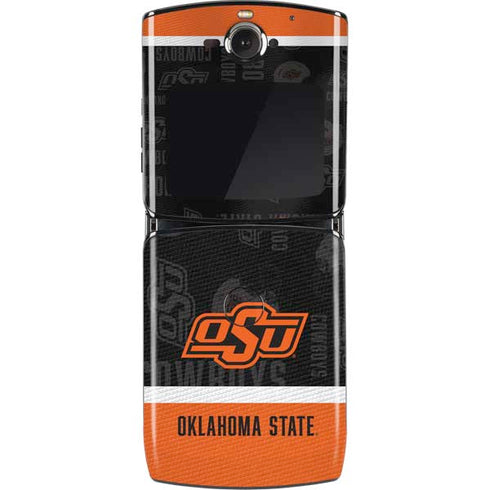 Oklahoma State University Split Jersey Motorola RAZR Skin