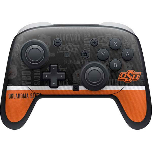 Oklahoma State University Split Jersey Nintendo Switch 2 (2025) Pro Controller Skin