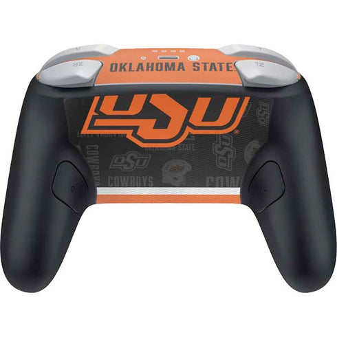 Oklahoma State University Split Jersey Nintendo Switch 2 (2025) Pro Controller Skin