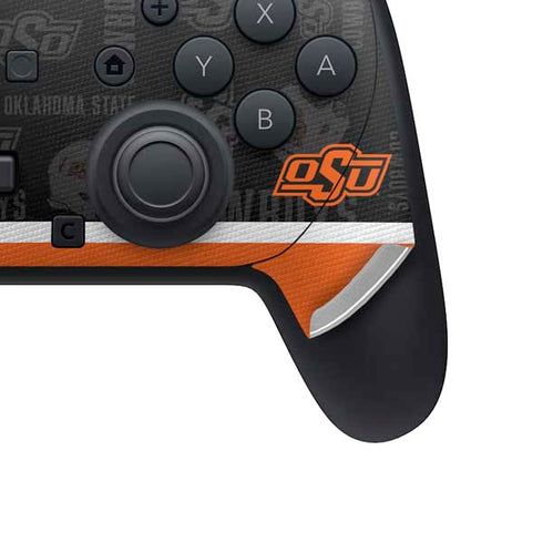 Oklahoma State University Split Jersey Nintendo Switch 2 (2025) Pro Controller Skin