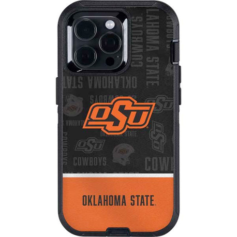 Oklahoma State University Split Jersey Otterbox Defender iPhone Skin
