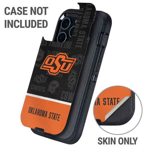 Oklahoma State University Split Jersey Otterbox Defender iPhone Skin