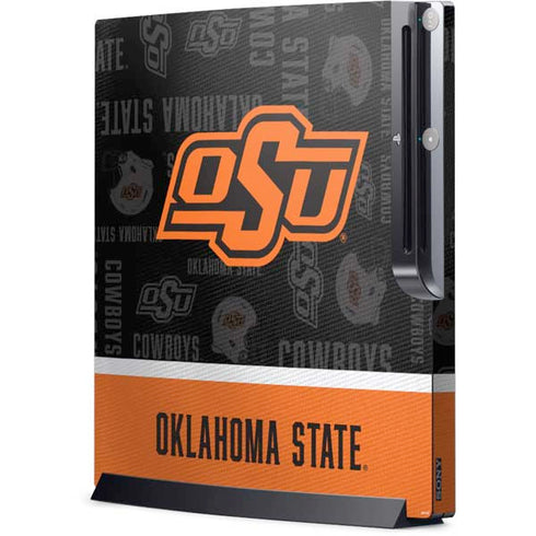 Oklahoma State University Split Jersey Playstation 3 & PS3 Slim Skin