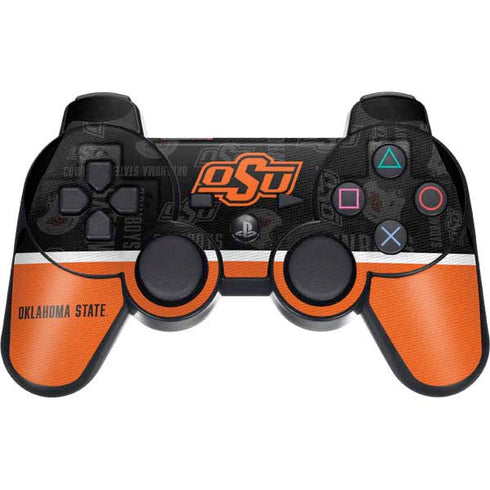 Oklahoma State University Split Jersey PS3 Dual Shock wireless controller Skin