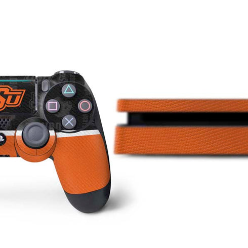 Oklahoma State University Split Jersey PS4 Slim Bundle Skin