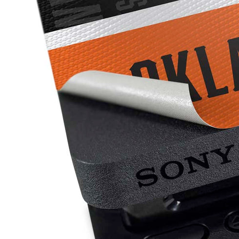 Oklahoma State University Split Jersey PS4 Slim Skin