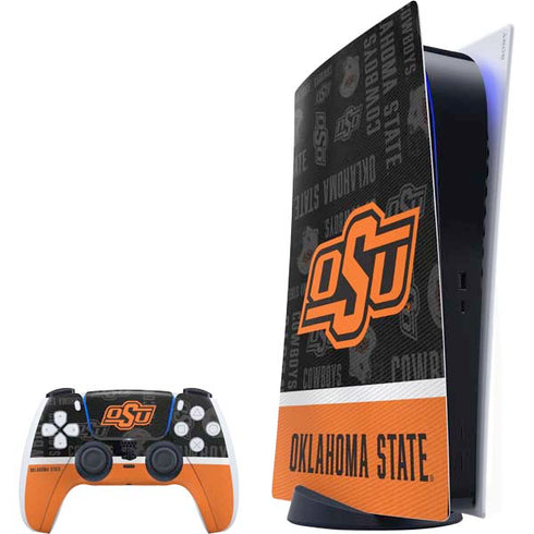 Oklahoma State University Split Jersey PlayStation PS5 Skins