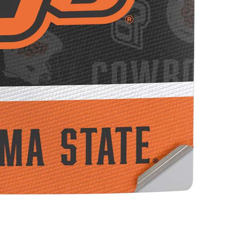 Oklahoma State University Split Jersey PS5 Console Skin