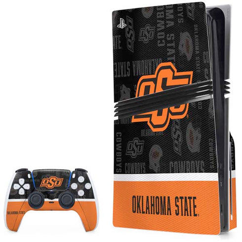 Oklahoma State University Split Jersey PlayStation PS5 Skins