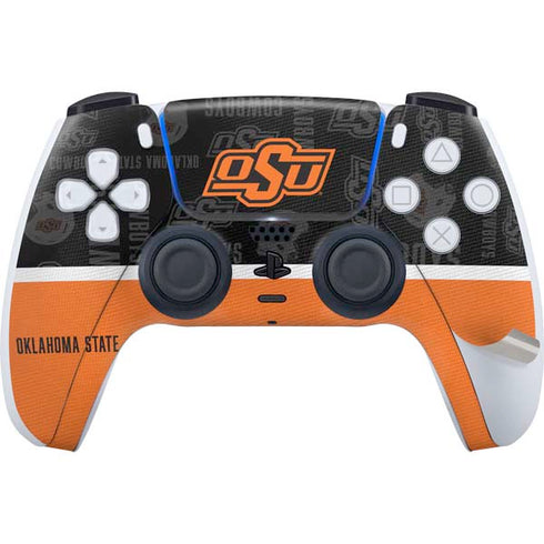 Oklahoma State University Split Jersey PS5 Pro Disk Bundle Skin
