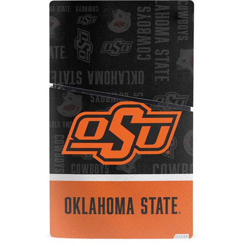 Oklahoma State University Split Jersey PS5 Slim Digital Edition Console Skin