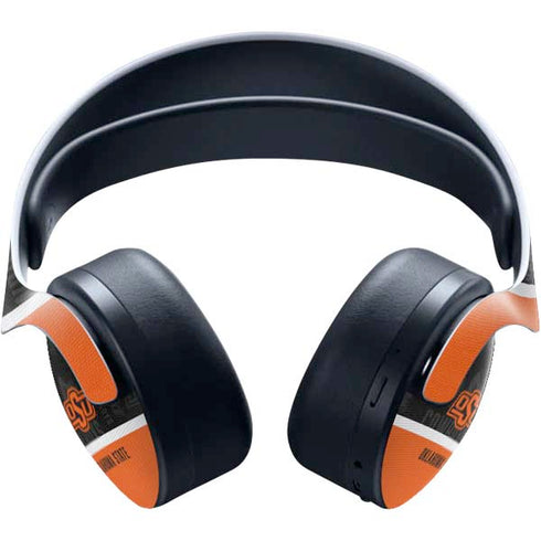 Oklahoma State University Split Jersey PULSE 3D Wireless Headset for PS5 Skin