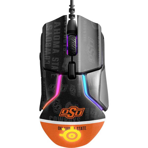 Oklahoma State University Split Jersey SteelSeries Rival 600 Gaming Mouse Skin