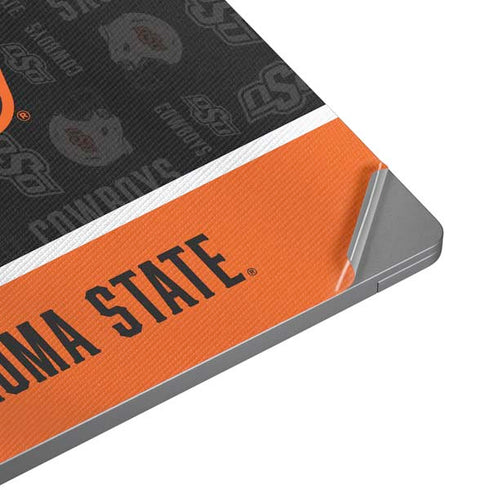 Oklahoma State University Split Jersey Universal Laptop 18in (14.6 x 10.6in) Skin