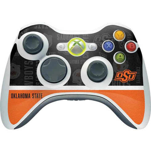 Oklahoma State University Split Jersey Xbox 360 Wireless Controller Skin