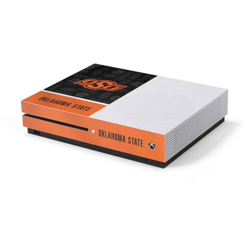 Oklahoma State University Split Jersey Xbox One S Console Skin