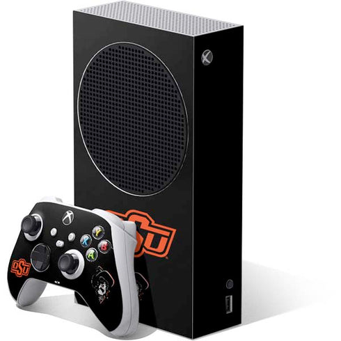 Oklahoma State University OSU on Black Xbox Series S Skins