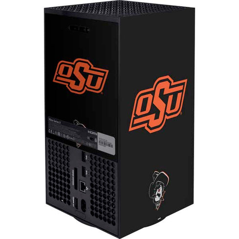 Oklahoma State University OSU on Black XBox Series X Digital Edition Bundle Skin